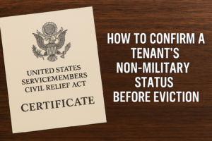 Eviction Military Status