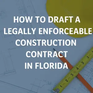 Draft Enforceable Construction Contract