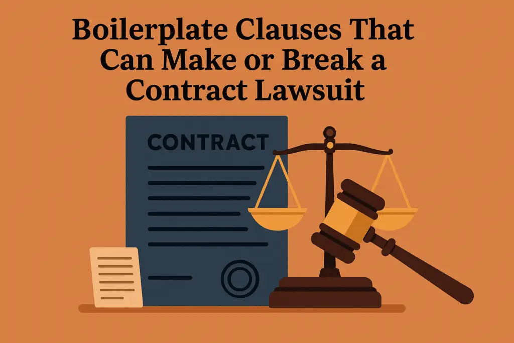 Boilerplate Clauses That Can Make or Break a Contract Lawsuit
