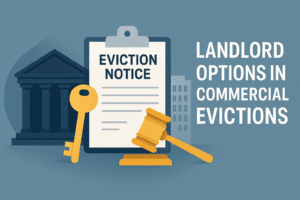 Commercial eviction landlord options