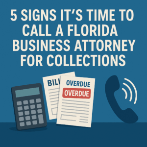 5 Signs It’s Time to Call a Florida Business Attorney for Collections