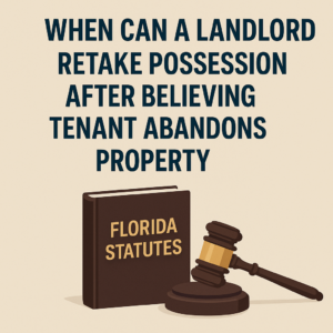 Tenant Abandons property